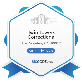 Twin Towers Correctional - SIC Code 9223 - Correctional Institutions