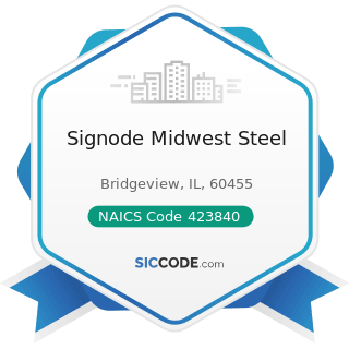Signode Midwest Steel - NAICS Code 423840 - Industrial Supplies Merchant Wholesalers