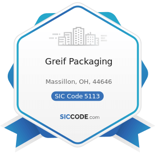 Greif Packaging - SIC Code 5113 - Industrial and Personal Service Paper