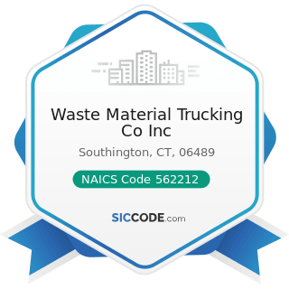 Waste Material Trucking Co Inc - NAICS Code 562212 - Solid Waste Landfill