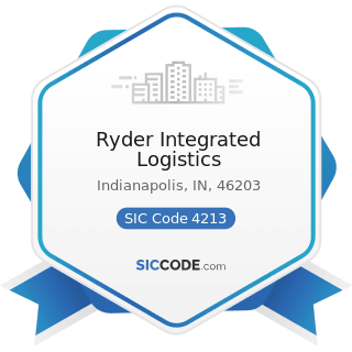 Ryder Integrated Logistics - SIC Code 4213 - Trucking, except Local