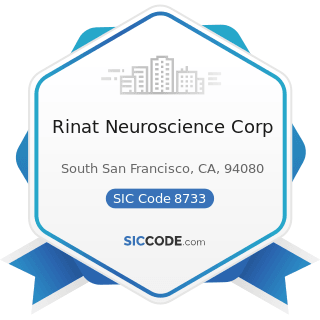 Rinat Neuroscience Corp - SIC Code 8733 - Noncommercial Research Organizations