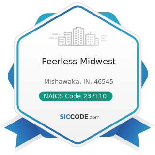 Peerless Midwest - NAICS Code 237110 - Water and Sewer Line and Related Structures Construction