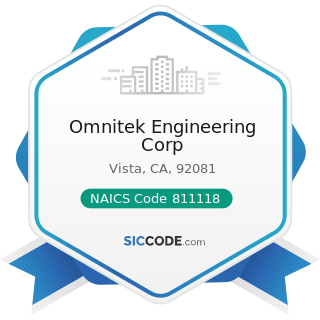 Omnitek Engineering Corp - NAICS Code 811118 - Other Automotive Mechanical and Electrical Repair...