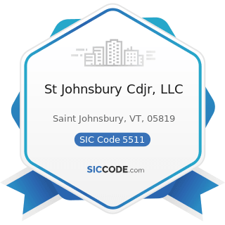 St Johnsbury Cdjr, LLC - SIC Code 5511 - Motor Vehicle Dealers (New and Used)
