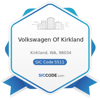 Volkswagen Of Kirkland - SIC Code 5511 - Motor Vehicle Dealers (New and Used)