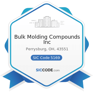 Bulk Molding Compounds Inc - SIC Code 5169 - Chemicals and Allied Products, Not Elsewhere...