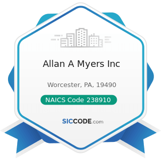 Allan A Myers Inc - NAICS Code 238910 - Site Preparation Contractors