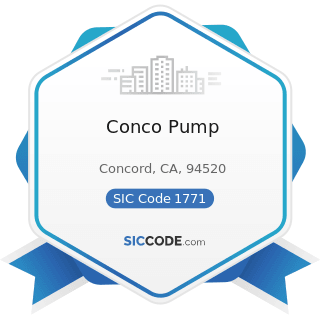 Conco Pump - SIC Code 1771 - Concrete Work