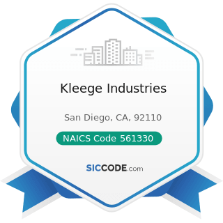 Kleege Industries - NAICS Code 561330 - Professional Employer Organizations