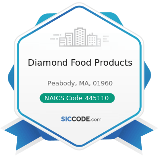 Diamond Food Products - NAICS Code 445110 - Supermarkets and Other Grocery Retailers (except...