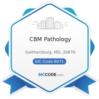 CBM Pathology - SIC Code 8071 - Medical Laboratories