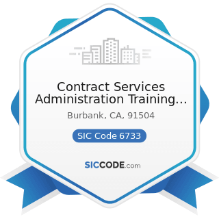 Contract Services Administration Training Trust Fund - SIC Code 6733 - Trusts, except...