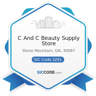 C And C Beauty Supply Store - SIC Code 3291 - Abrasive Products
