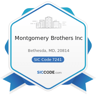 Montgomery Brothers Inc - SIC Code 7241 - Barber Shops