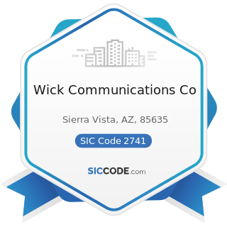 Wick Communications Co - SIC Code 2741 - Miscellaneous Publishing