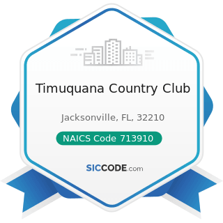 Timuquana Country Club - NAICS Code 713910 - Golf Courses and Country Clubs