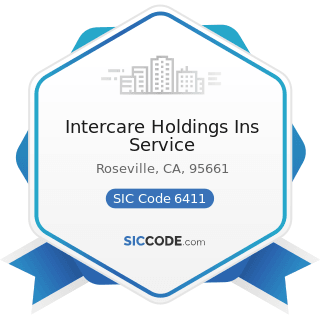 Intercare Holdings Ins Service - SIC Code 6411 - Insurance Agents, Brokers and Service