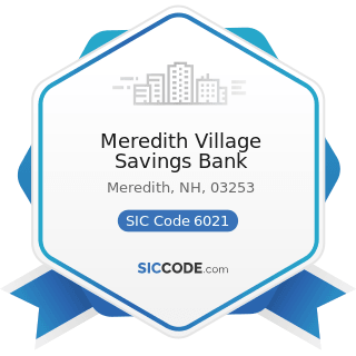 Meredith Village Savings Bank - SIC Code 6021 - National Commercial Banks