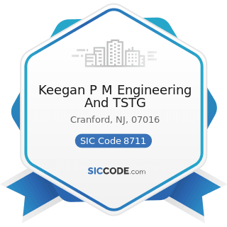 Keegan P M Engineering And TSTG - SIC Code 8711 - Engineering Services