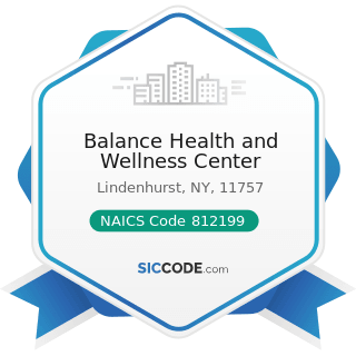 Balance Health and Wellness Center - NAICS Code 812199 - Other Personal Care Services