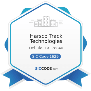 Harsco Track Technologies - SIC Code 1629 - Heavy Construction, Not Elsewhere Classified