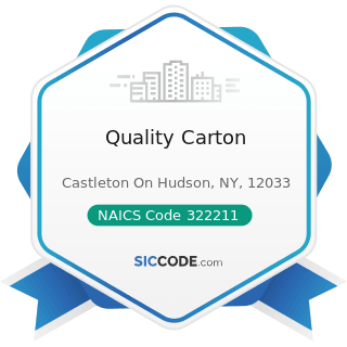Quality Carton - NAICS Code 322211 - Corrugated and Solid Fiber Box Manufacturing