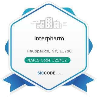 Interpharm - NAICS Code 325412 - Pharmaceutical Preparation Manufacturing