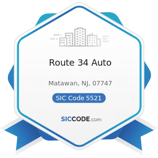 Route 34 Auto - SIC Code 5521 - Motor Vehicle Dealers (Used Only)