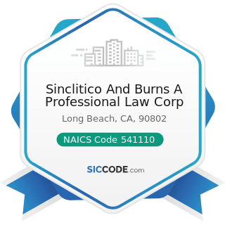 Sinclitico And Burns A Professional Law Corp - NAICS Code 541110 - Offices of Lawyers