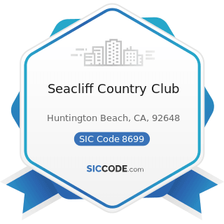 Seacliff Country Club - SIC Code 8699 - Membership Organizations, Not Elsewhere Classified