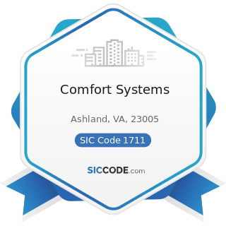 Comfort Systems - SIC Code 1711 - Plumbing, Heating and Air-Conditioning