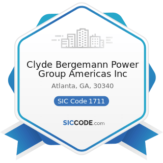 Clyde Bergemann Power Group Americas Inc - SIC Code 1711 - Plumbing, Heating and Air-Conditioning