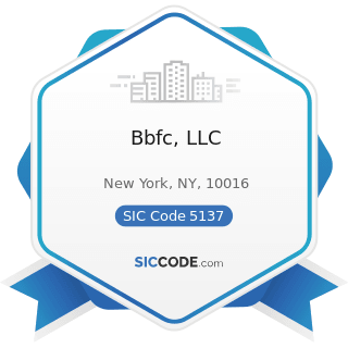 Bbfc, LLC - SIC Code 5137 - Women's, Children's, and Infants' Clothing and Accessories