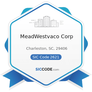 MeadWestvaco Corp - SIC Code 2621 - Paper Mills