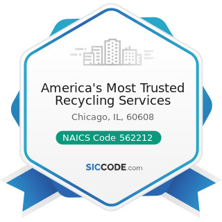 America's Most Trusted Recycling Services - NAICS Code 562212 - Solid Waste Landfill