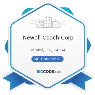 Newell Coach Corp - SIC Code 5561 - Recreation Vehicle Dealers