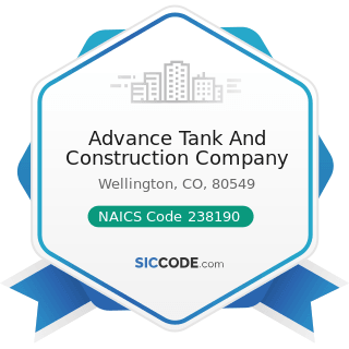 Advance Tank And Construction Company - NAICS Code 238190 - Other Foundation, Structure, and...