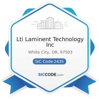 Lti Laminent Technology Inc - SIC Code 2435 - Hardwood Veneer and Plywood