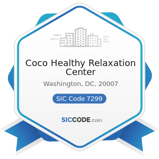 Coco Healthy Relaxation Center - SIC Code 7299 - Miscellaneous Personal Services, Not Elsewhere...