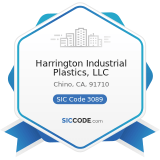 Harrington Industrial Plastics, LLC - SIC Code 3089 - Plastics Products, Not Elsewhere Classified