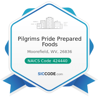 Pilgrims Pride Prepared Foods - NAICS Code 424440 - Poultry and Poultry Product Merchant...