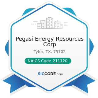 Pegasi Energy Resources Corp - NAICS Code 211120 - Crude Petroleum Extraction 