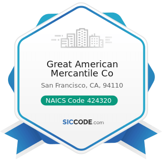 Great American Mercantile Co - NAICS Code 424320 - Men's and Boys' Clothing and Furnishings...