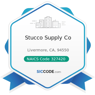 Stucco Supply Co - NAICS Code 327420 - Gypsum Product Manufacturing