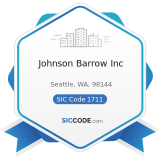 Johnson Barrow Inc - SIC Code 1711 - Plumbing, Heating and Air-Conditioning