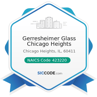 Gerresheimer Glass Chicago Heights - NAICS Code 423220 - Home Furnishing Merchant Wholesalers