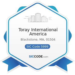 Toray International America - SIC Code 5999 - Miscellaneous Retail Stores, Not Elsewhere...