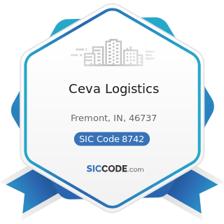 Ceva Logistics - SIC Code 8742 - Management Consulting Services