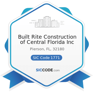 Built Rite Construction of Central Florida Inc - SIC Code 1771 - Concrete Work